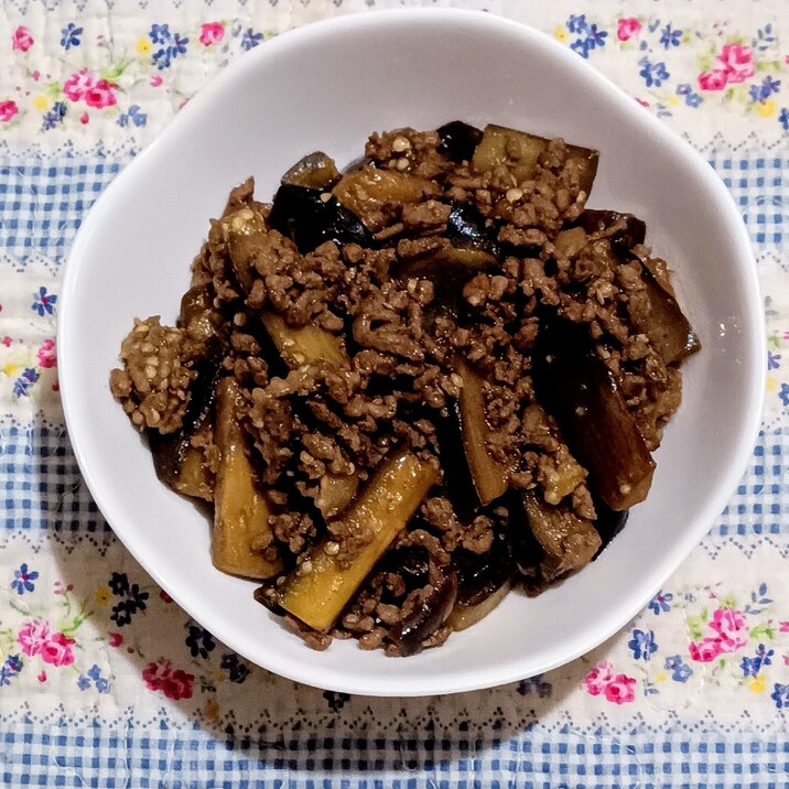 なすと牛ひき肉のスパイシー炒め★